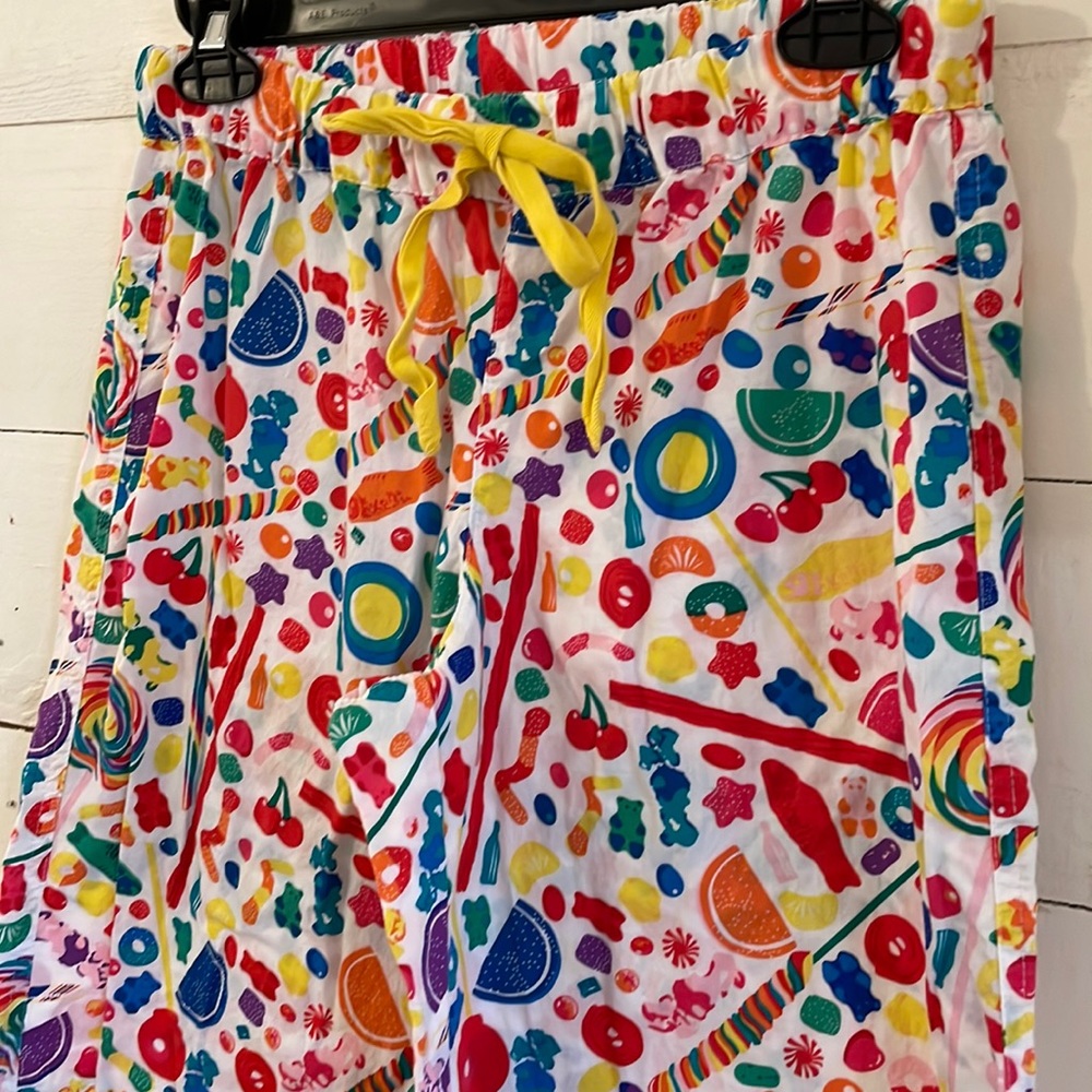 Dylan’s Candy Bar Colorful Candy Pajama Bottoms, Size Small